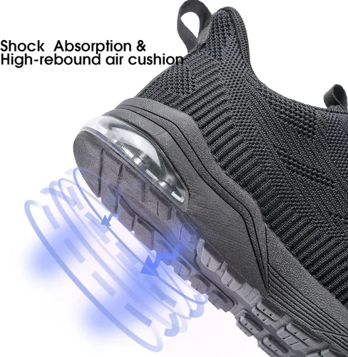 Vista 4 de Women's Running Sneakers Tennis Shoes - Slip on Walking Casual Breathable Air Cushion Fashion Lightweight Shoes for Women