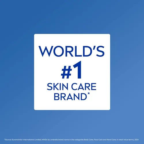Vista 15 de NIVEA Crema hidratante para el cuerpo, la cara y las manos, fórmula alemana, rica crema hidratante corporal con provitamina B5, lata de 8.4 onzas