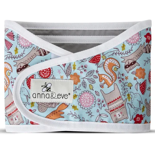 Vista 19 de Banda Anna & Eve para envolver brazos de bebé, S, Agua (Aqua) 100% Cotton, Comfortable and Secure, No Overheating, Original Arms Only, Adjustable