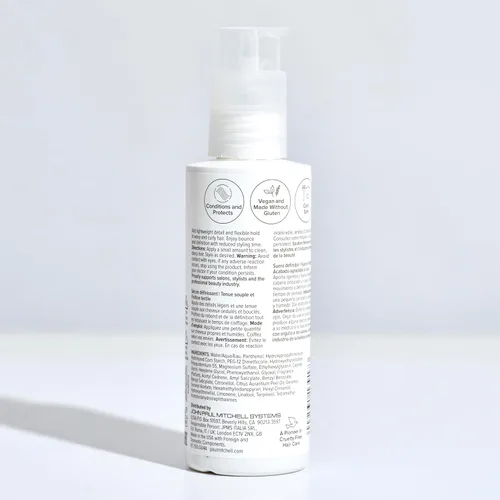 Vista 8 de Paul Mitchell Round Trip Curl Defining Serum, reduce el tiempo de secado para un peinado más rápido, para cabello ondulado + rizado, 6.8 onzas