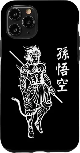 Vista 27 de Funda con letras de personajes chinos para iPhone 16 Sun Wukong Monkey King