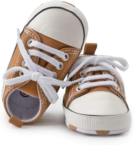 Vista 4 de KIDSUN zapatos deportivos altos hasta el tobillo para bebés niños y niñas con suela antideslizante suaves para recién nacidos zapatos precaminadores