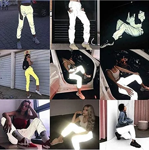 Vista 4 de Pantalones deportivos para mujer con bolsillo pantalones deportivos reflectantes pantalones deportivos para correr pantalones deportivos para fiesta