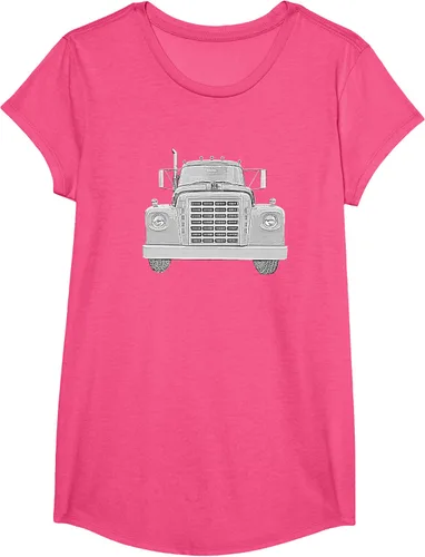 Vista 57 de Camiseta clásica de camión pesado International Harvester IH Loadstar, Negro, S