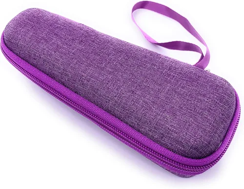 Vista 8 de xcivi Estuche de EVA duro para sistema Leapfrog LeapStart Go y sistema de lectura y escritura LeapReader Smartpen (morado)