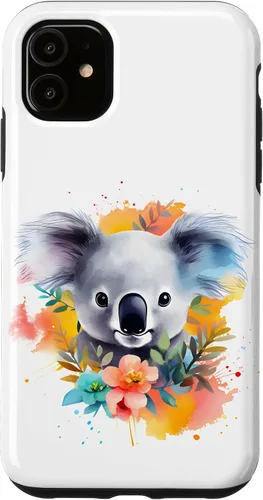 Vista 8 de Funda Koala con flores de eucalipto para iPhone 17