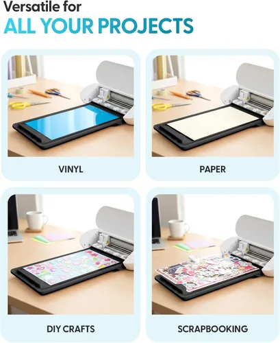 Vista 6 de Alfombrilla de corte electrostática Silhouette para usar con los modelos Cameo 5 y Cameo 5 Plus - 12 x 12 (negro mate)