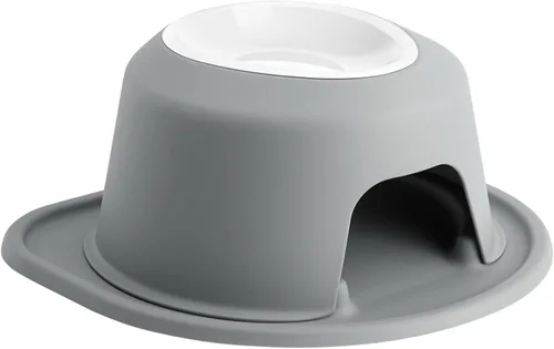 Vista 12 de WeatherTech Sistema de Alimentación Elevada Individual para Mascotas con Cuencos de Plástico para Perros/Gatos - Soporte Alto de 3 Pulgadas Gris