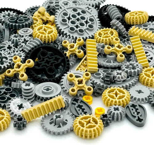 Vista 4 de Miutrue Piezas Técnicas Ruedas Engranajes Bloques de construcción Accesorios Kit de piezas Juguetes de construcción Set para niños mayores de 6 años