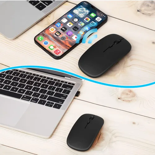 Vista 11 de UrbanX Mouse recargable Bluetooth para ASUS TUF Gaming Laptop Bluetooth Mouse inalámbrico diseñado para laptop/PC/Mac/iPad