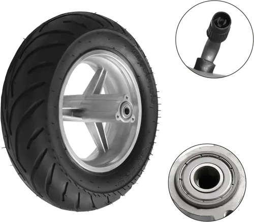 Vista 6 de Neumáticos para Mini Bike, 110/50-6.5 Neumático de Goma para Pocket Bike, Llantas y Neumático Trasero para Mini Bike con Cámara de Aire