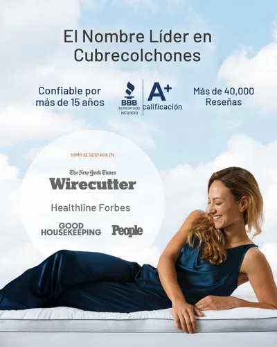 Vista 7 de ViscoSoft Serene Lux - Cubrecolchón de espuma viscoelástica de 3 pulgadas con acolchado adicional (Pillow Top), protector de colchón de doble capa