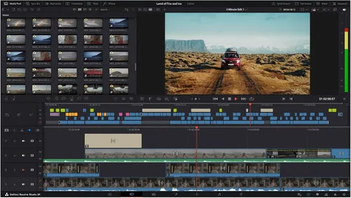 Vista 2 de Blackmagic Design DaVinci Resolve 14 Studio License Key Item negro