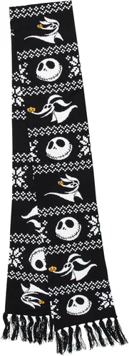 Vista 2 de Disney The Nightmare Before Christmas Jack Skellington and Zero - Juego de bufanda de gorro negro, Negro, talla única