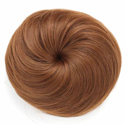 Vista 9 de Onedor Extensión de Cabello Fibra Sintética Chignon Donut Moño Peluca (10)
