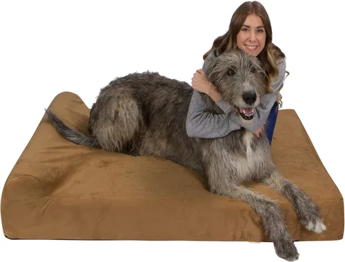 Vista 36 de Pet Support Systems - Cama ortopédica de espuma viscoelástica de gel extra grande de 52 x 36 x 7 pulgadas con cojín para perros, color azul mezclilla