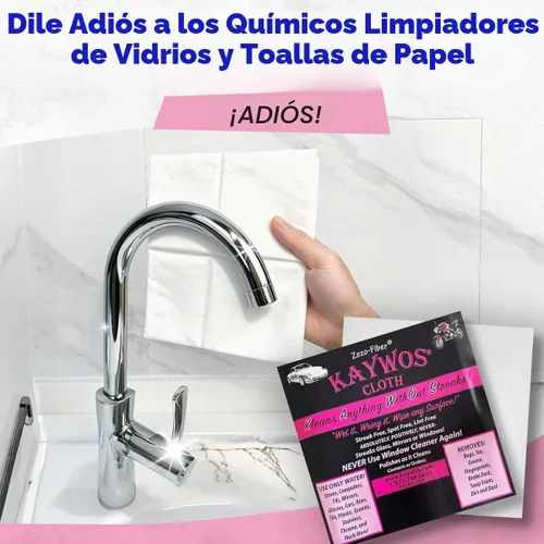 Vista 7 de Kaywos - Paño de limpieza y pulido Zezo Fiber Miracle (5 unidades (paquete de 1))