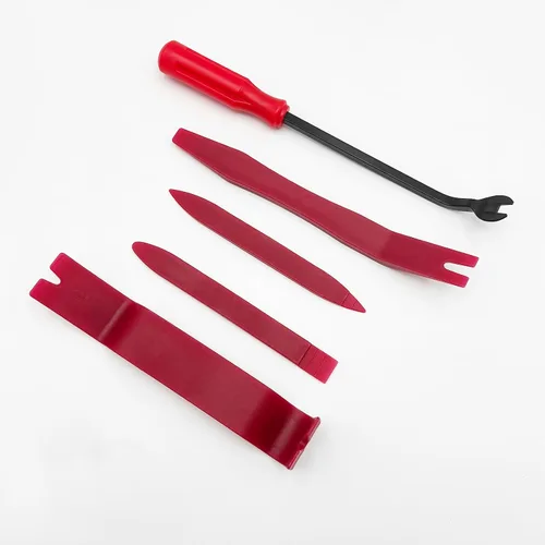 Vista 8 de Kit de 5 piezas de herramientas para quitar tapicería de automóviles, sin arañazos, juego de herramientas de extracción de clip de plástico