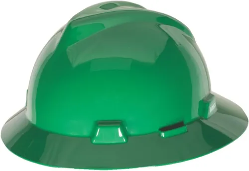Vista 21 de MSA V-Gard Casco de Ala Completa con Suspensión - Carcasa de Polietileno, Protección Superior contra Impactos y Correas de Corona Autoajustables