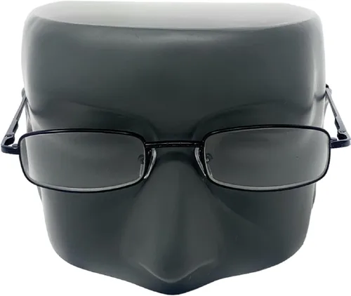 Vista 6 de The Winston - Gafas de lectura rectangulares de metal, unisex, medio lector, tramposos rectangulares