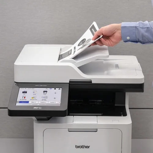 Vista 5 de Brother MFC-L6810DW Impresora láser monocromática empresarial todo en uno, gran capacidad de papel, redes inalámbricas, funciones de seguridad