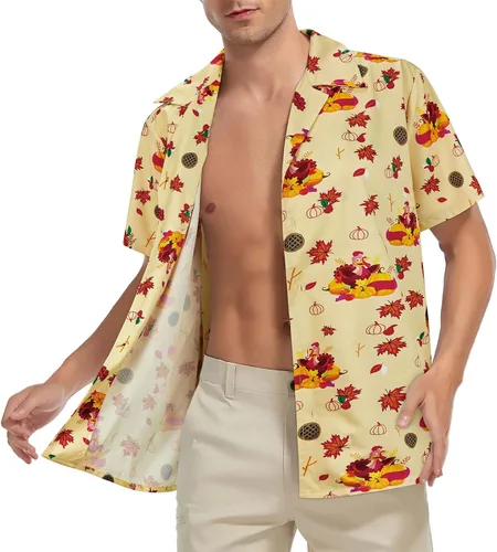 Vista 92 de Camisa hawaiana para hombre, con estampado floral, cómoda, con botones, casual, manga corta, ropa de playa para hombre