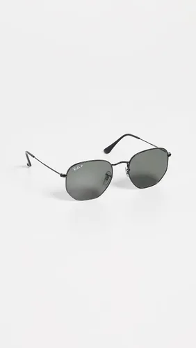 Vista 4 de Ray-Ban RB3548N - Gafas de sol polarizadas hexagonales color negro y gris talla única