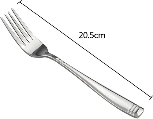 Vista 2 de Juego de 12 tenedores de acero inoxidable, tenedores de cocina para comer