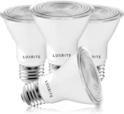 Vista 12 de LUXRITE Foco LED PAR20 de Inundación, Equivalente a 50W, 5 Colores Seleccionables 2700K-5000K, 550 Lúmenes, 7W, Foco LED Regulable, Clasificación