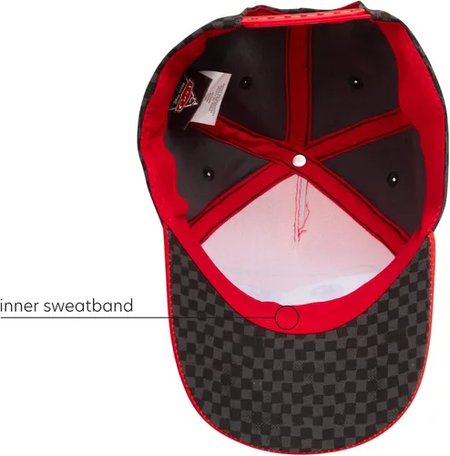 Vista 5 de Disney Pixar Boys Cars Lightning McQueen Hat - Piston Cup Baseball Cap ToddlerBoy