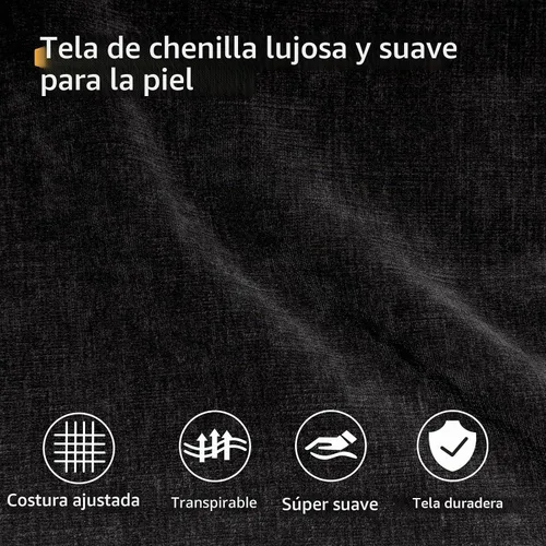 Vista 8 de LLappuil Sofá modular modular de 96 pulgadas, sofás seccionales de esquina pequeños para sala de estar con otomana de almacenamiento de 6 lados Negro