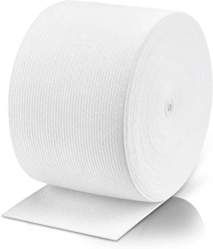 Vista 9 de Airisoer Banda elástica de 1/2 pulgada para costura, bandas elásticas de alta elasticidad de 12 yardas para cinturas, pantalones, ropa y Negro