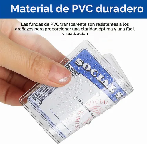 Vista 2 de MaxGear Fundas protectoras para tarjetas de Medicare, fundas de PVC