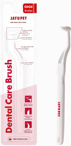 Vista 11 de JAYU PET Cepillo de Cuidado Dental (Cerdas de Borde) 1 unidad - Cepillo de Dientes para Perro con Cabeza Micro Redonda, Cepillo de Dientes