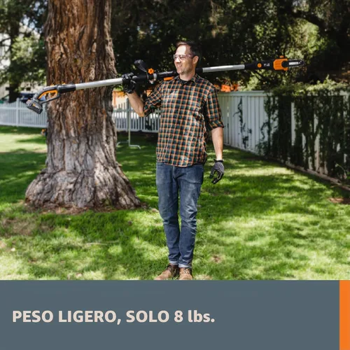 Vista 5 de WORX Cordless Pole Saw, 20V 8" Chainsaw, WG349