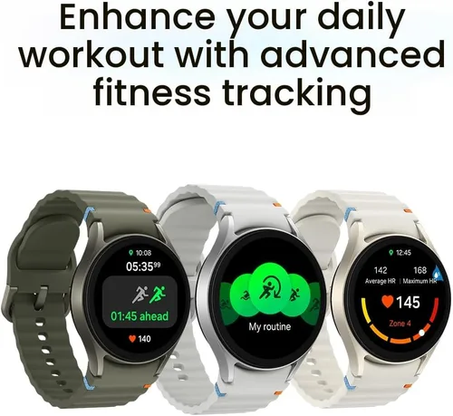 Vista 5 de Samsung Galaxy Watch 7 44mm Reloj inteligente AI con pantalla AMOLED de 1.5", Wear OS 5, Wi-Fi, Bluetooth, monitor de frecuencia cardíaca, apnea