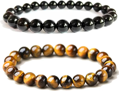Vista 43 de Tigers Eye Protection Handmade Bracelet Best Present For Men Women Attract Wealth Chakra Feng Shui Stretchy Beaded Bracelets Lucky Friendship