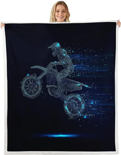Vista 24 de Erosebridal Manta de franela sherpa de unicornio para niñas, bonito estampado de unicornio, manta de animales mágicos, morado, 40 x 50 pulgadas
