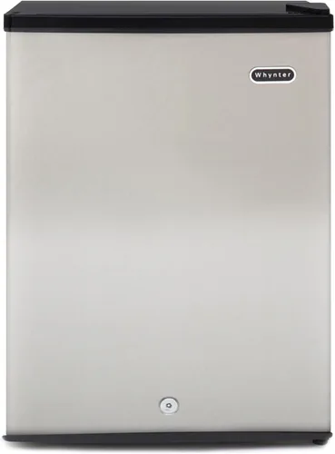 Vista 7 de Whynter Congelador Vertical Pequeño Mini Con Cerradura para Dormitorios, Residencias Universitarias, Garajes, Oficinas CUF-110B, Negro Energy Star