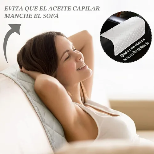 Vista 4 de Panelee Funda para reposacabezas para silla reclinable, 2 piezas, protector de reposacabezas reclinable, funda de sofá reclinable, protector