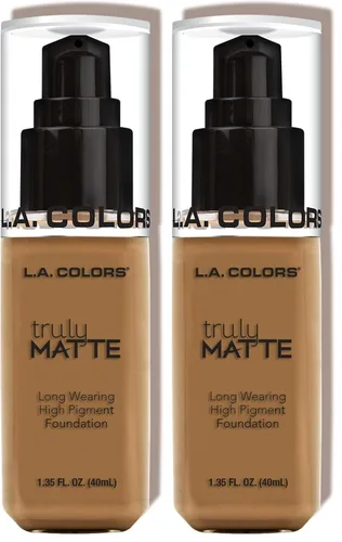 Vista 29 de L.A. Colors Base Mate Verdadera, Bronceado Profundo CLM361 (Paquete de 2)