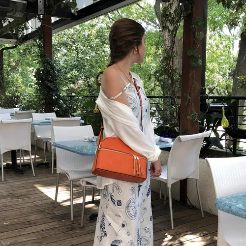 Vista 2 de Dasein - Bolso de hombro para mujer con cremallera y múltiples bolsillos