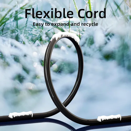Vista 6 de YOJOE Cable de extensión de 3 salidas para interiores y exteriores con extremo iluminado, cable de alimentación de 3 clavijas 15A resistente a
