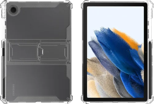Vista 2 de Dteck Funda transparente delgada de 8.7 pulgadas con soporte y ranura para soporte para bolígrafo, esquinas reforzadas a prueba de golpes, para #00