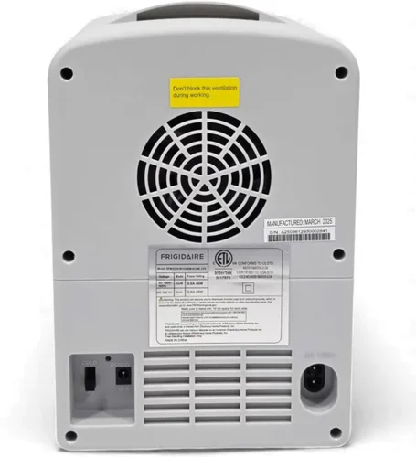 Vista 6 de Frigidaire Mini refrigerador personal retro EFMIS229-Moonbeam, de 6 latas/4L, incluye cable para el hogar y el coche de 12 V, capacidad de 4 litros