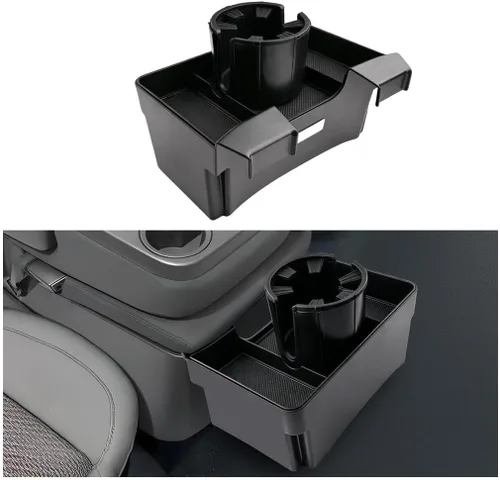 Vista 17 de Bandeja organizadora de consola central de 3 piezas y bandeja de consola compatible con Chevy Silverado 2014-2018/GMC Sierra 1500 y Silverado