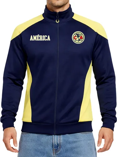 Vista 11 de Icon Sports Chaqueta deportiva de fútbol con licencia oficial de Club America, unisex para adultos