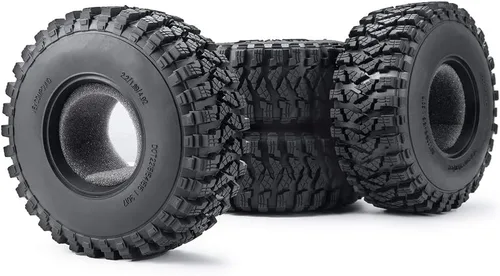 Vista 5 de 4pcs 2.2'' neumáticos de goma con espuma para 1/10 RC Axial Wraith 90048 RR10 Neumáticos OD 4.921 in, Pieza de actualización RC Crawler