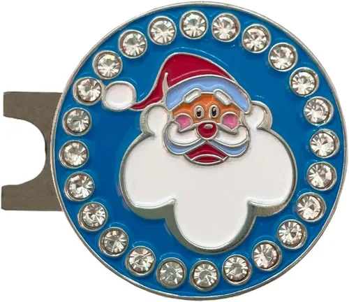 Vista 11 de Giggle Golf Marcador de bola brillante con clip para sombrero, colección Holiday Bling - Divertidos regalos de golf de temporada para mujeres