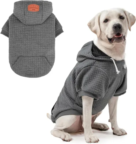 Vista 83 de BEAUTYZOO - Sudadera con capucha para perros con agujero para correa y bolsillo, suéteres para perros pequeños, medianos y grandes, niños y niñas